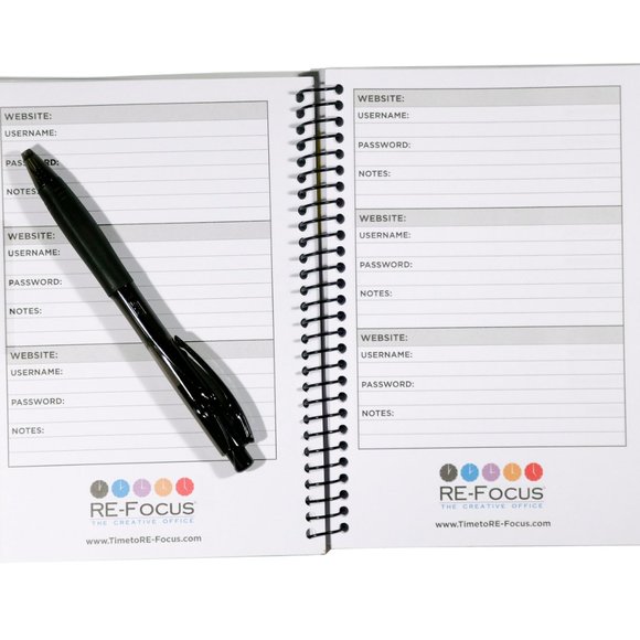 Forget your passwords? Its a time waster! RED MINI PASSWORD BOOK! So awesome! - Picture 2 of 9